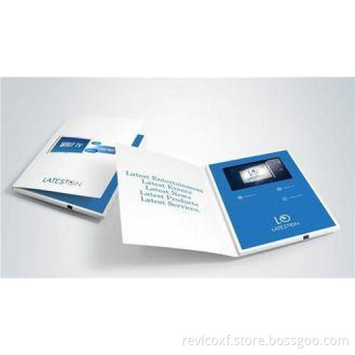Dancing , Singing video brochure card with HIGH Resolution